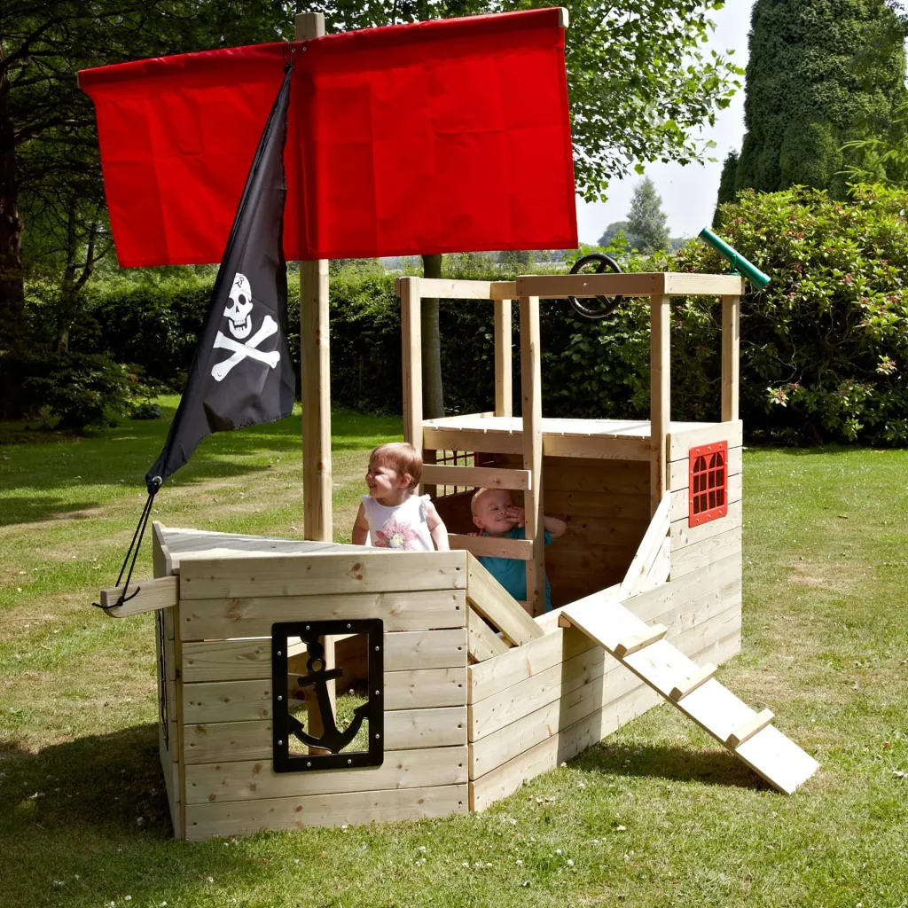 Holz Piratenschiff Spielplatz Galleon
