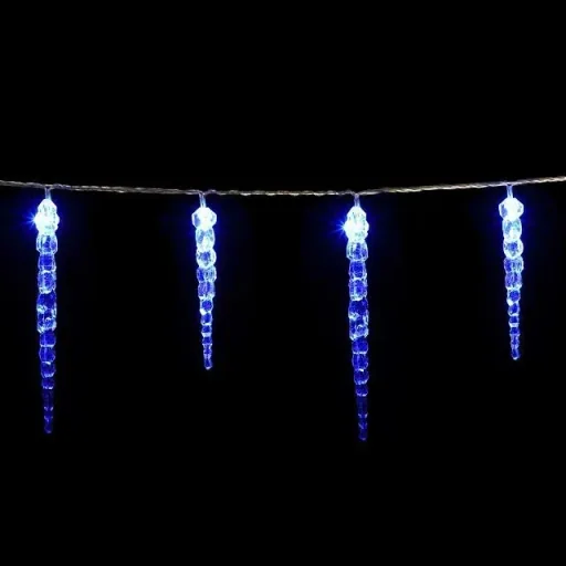 Weihnachts-Eiszapfen-Lichterkette 40 LED's 10,5m