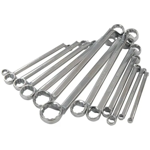 12-teiliger gekröpfter Ringschlüsselsatz 6 - 32 mm
