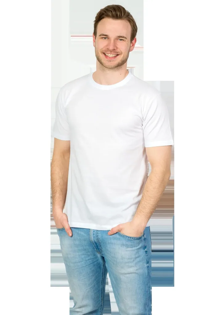 T-Shirts im Doppelpack, Farbe weiß, Gr.S