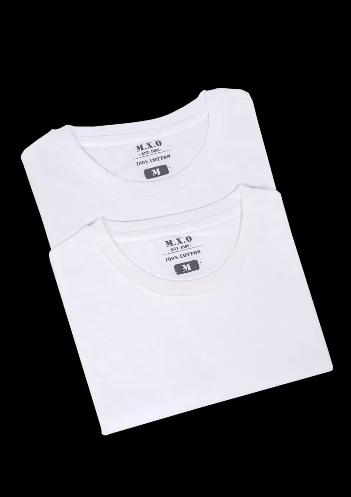 T-Shirts im Doppelpack, Farbe weiß, Gr.S