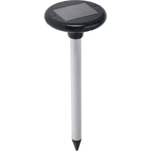 Pro Garten Mollen Abschreckung Solar Led 44,5 X 15,5 cm Abs Silber