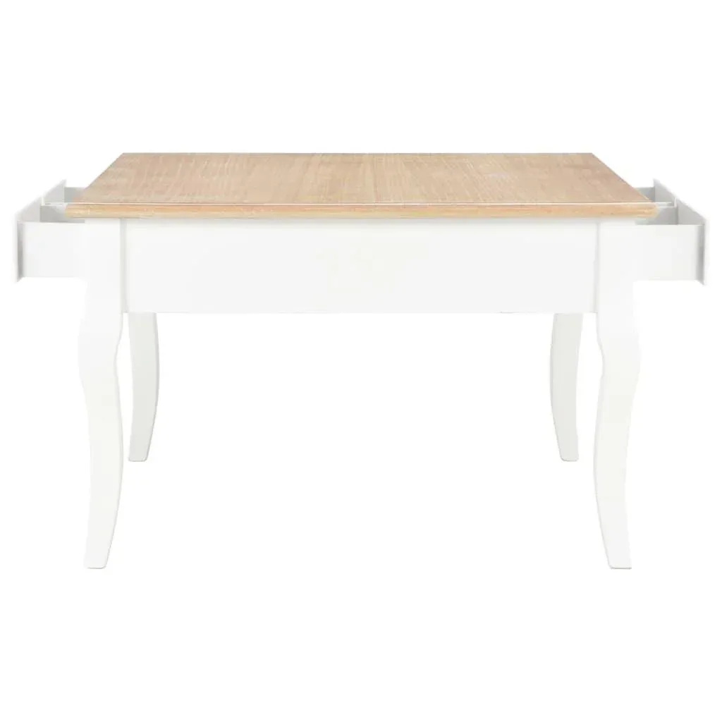Couchtisch 80x80x50 cm Holz weiß