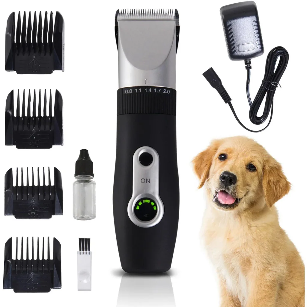 Hundeschermaschine Elektro Tierhaarschneider Geräuscharm LED-Anzeige