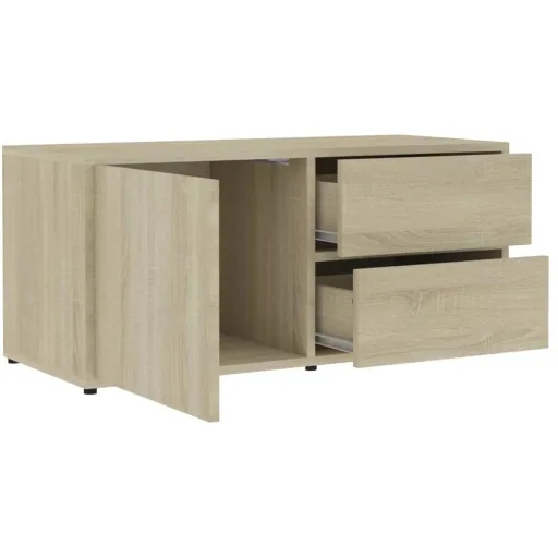 TV-Schrank 80x34x36 cm Spanplatte Sonoma Eiche