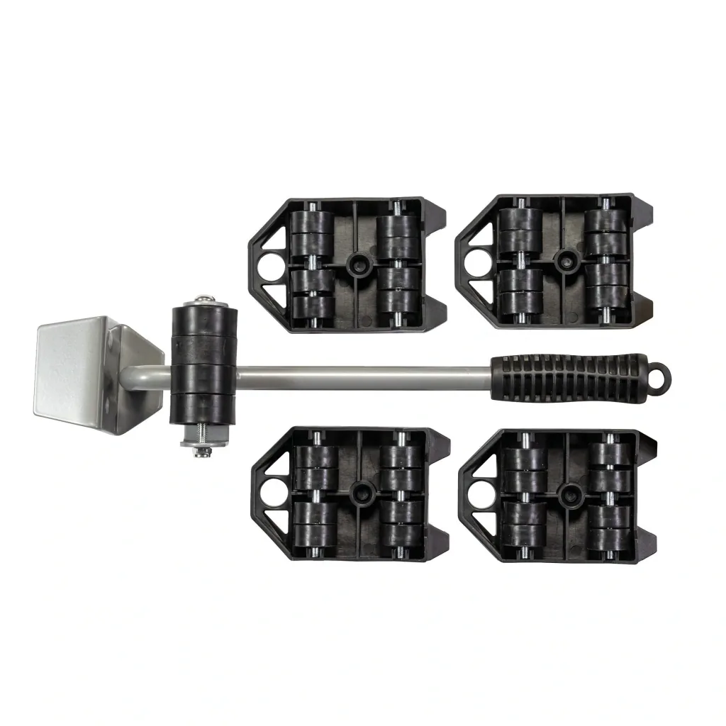 Transporthilfen Set MM 3113, 800 kg Tragkraft, Möbelheber, Lifter + 4 Roller, TÜV- & GS, kippsicher, Drehteller