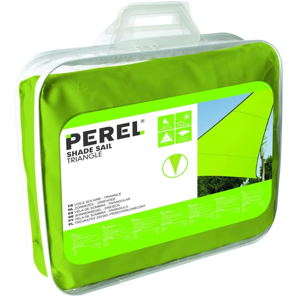 sonnensegel - dreieckig - 3.6 x 3.6 m x 3.6 m - lime grün