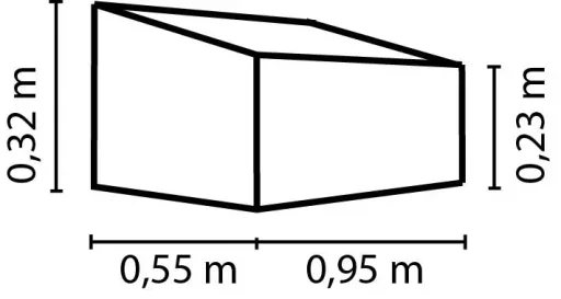 Frühbeet Levana 2, kiesel