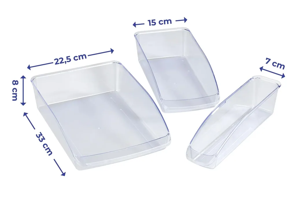 Kühlschrank-Organizer-Set, 3-teilig