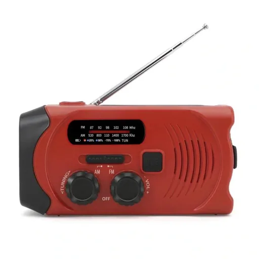 Tragbares Solar Kurbel Radio mit Taschenlicht
