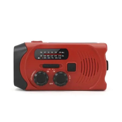 Tragbares Solar Kurbel Radio mit Taschenlicht