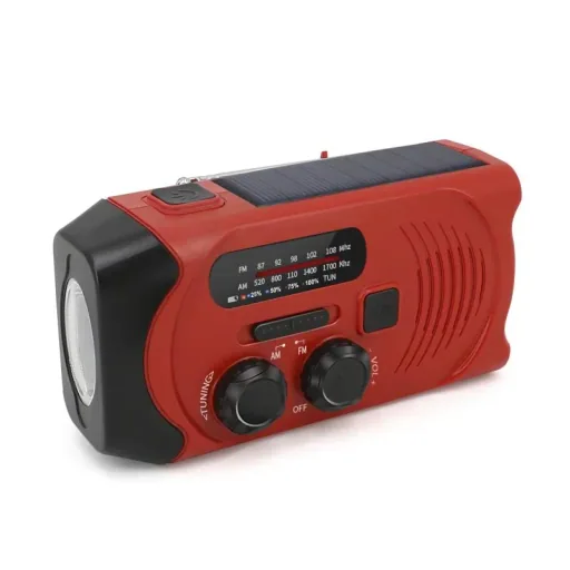 Tragbares Solar Kurbel Radio mit Taschenlicht