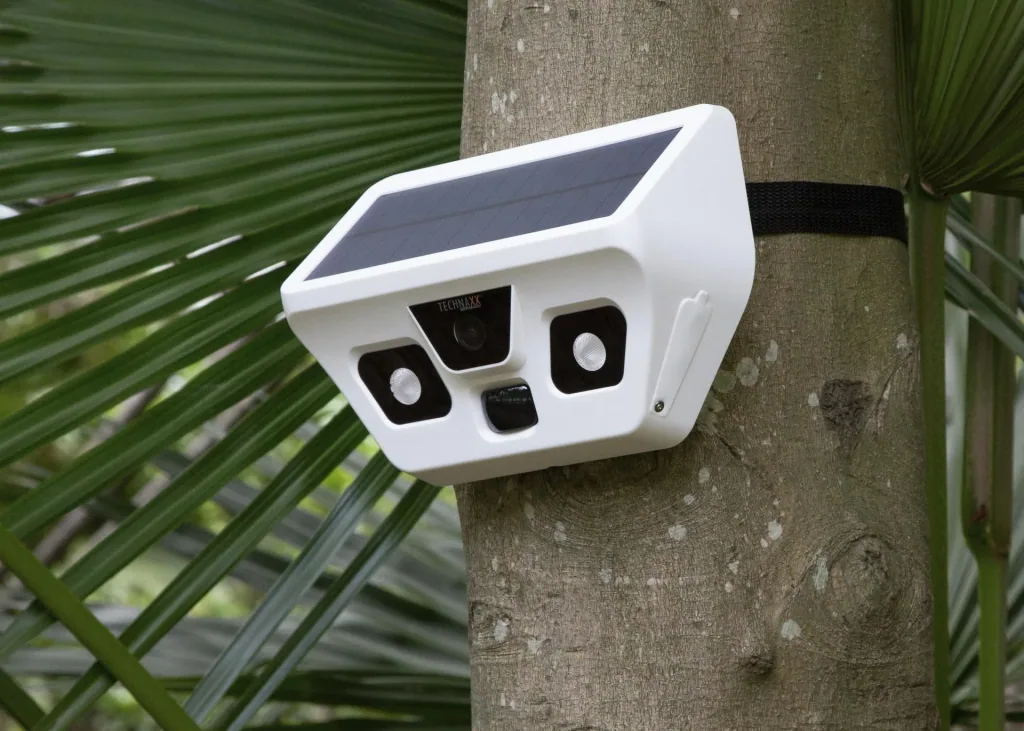 FullHD-Solar-Außenkamera mit LED-Licht