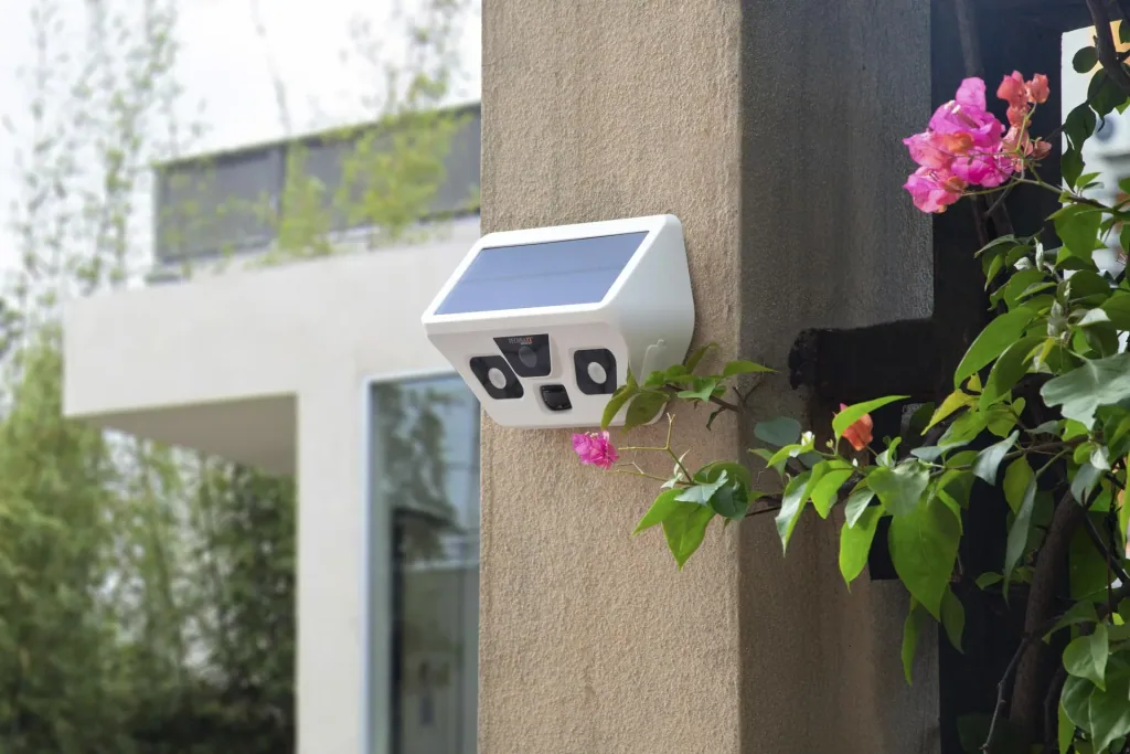 FullHD-Solar-Außenkamera mit LED-Licht