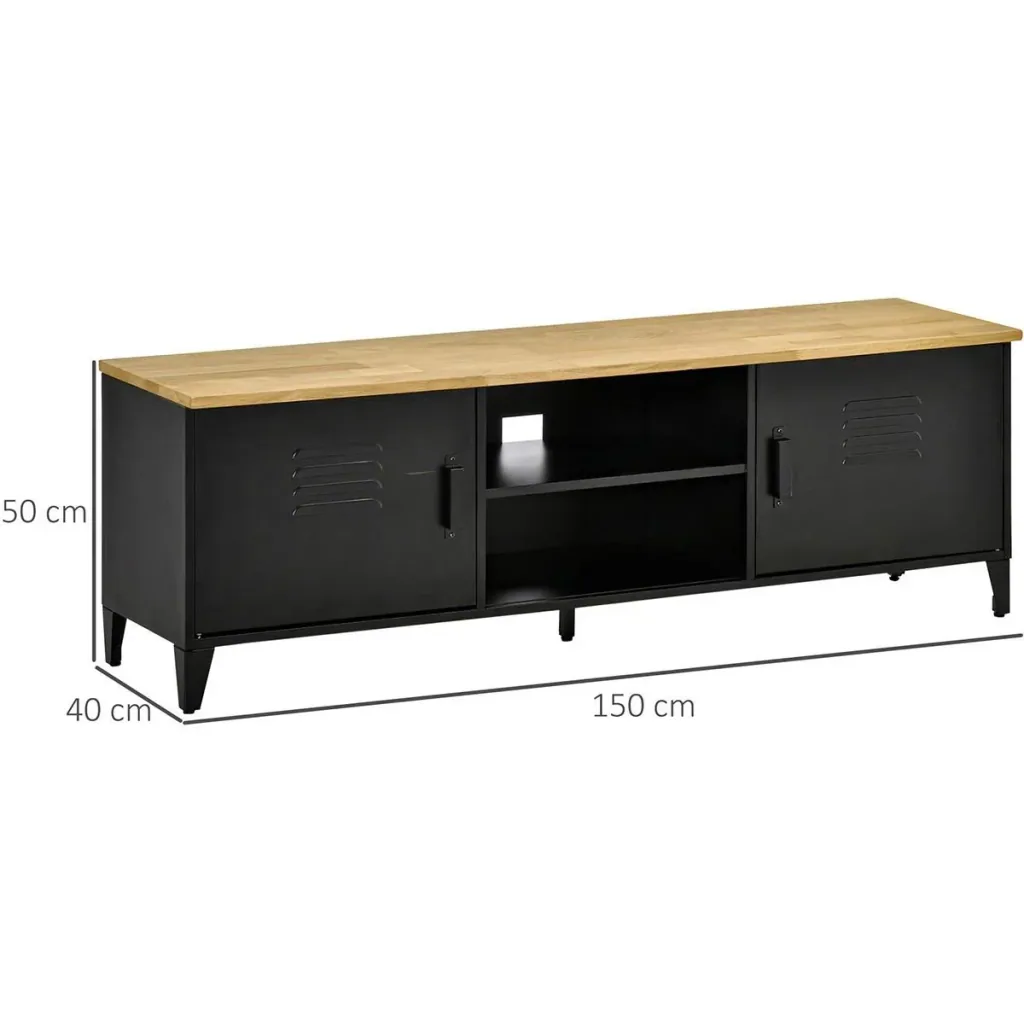 TV Schrank Fernsehschrank Fernsehtisch TV Lowboard Kommode für Fernseher kleiner als 55" mit 2 Türen Regal Wohnzimmer Sc