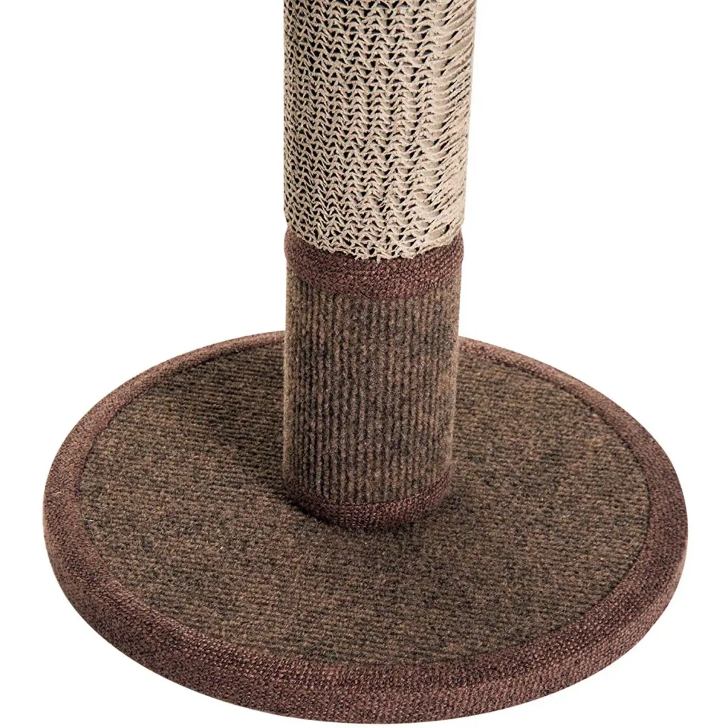 Kratzstamm Katzenbaum Kletterbaum mit einem Ball Braun
