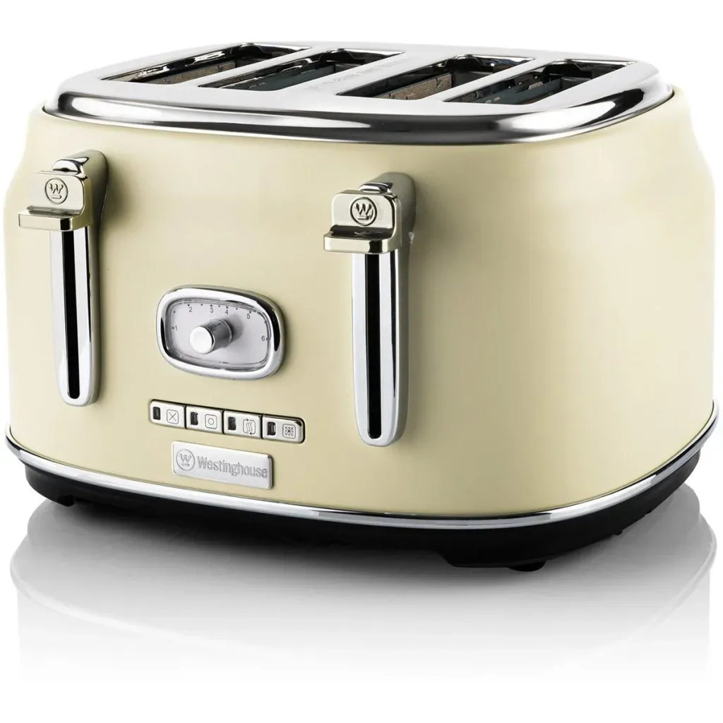 SET aus 3 - Retro Mixer + Wasserkocher 1,7 Liter + Toaster - Weiß