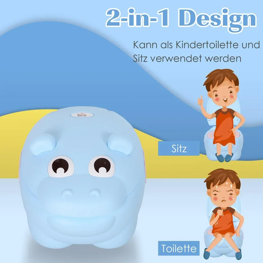 Kindertöpfchen im Nilpferd Design