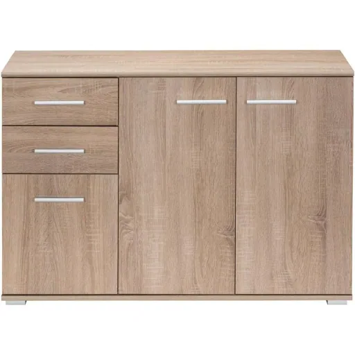 Sideboard / Schubladenschrank mit 3 Türen & 2 Schubladen - MDF - 107x75x35cm