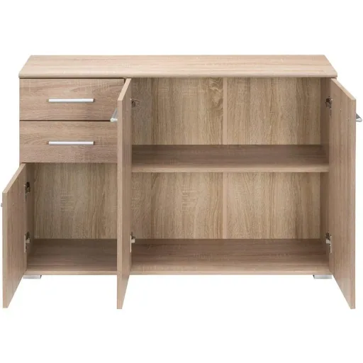 Sideboard / Schubladenschrank mit 3 Türen & 2 Schubladen - MDF - 107x75x35cm