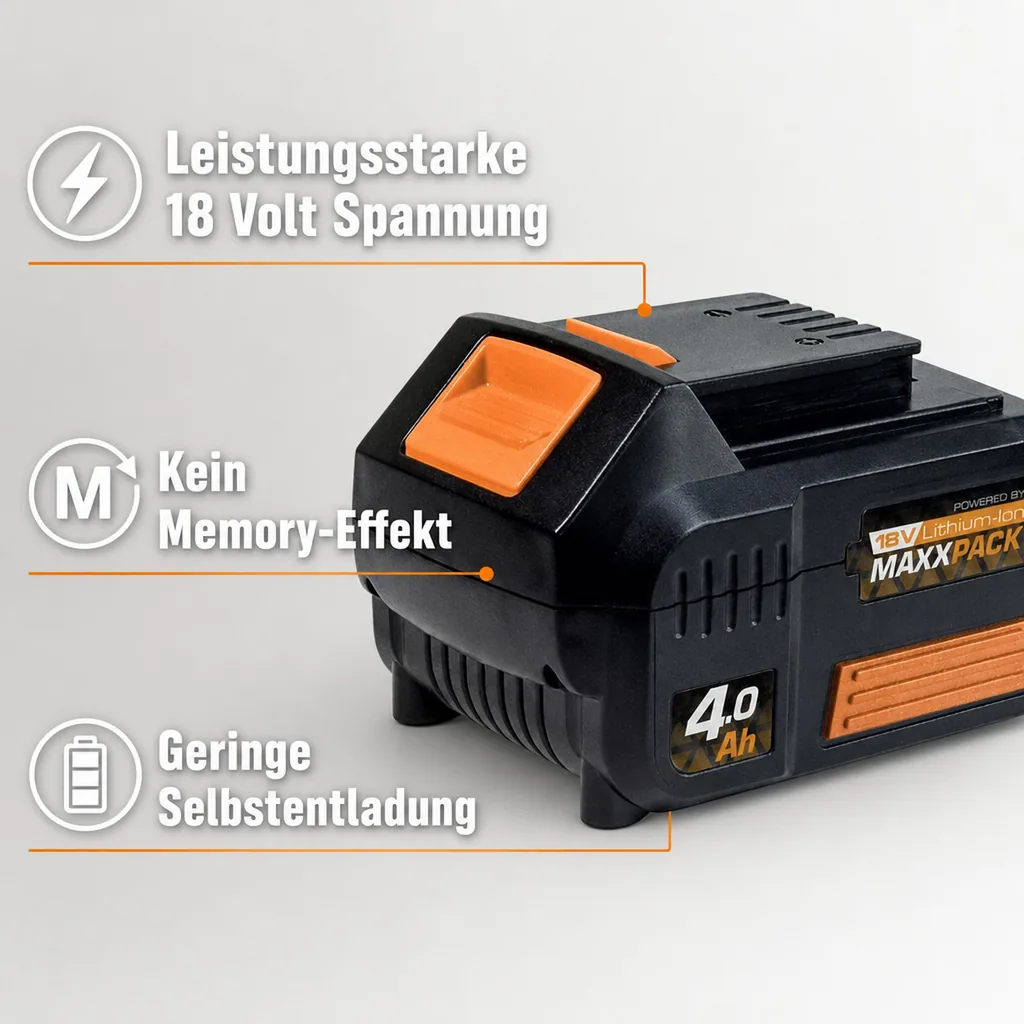18V LI-ION - 4.0 AH BATTERIE MAXXPACK COLLECTION