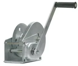 Handbremswinde BHW-1800, Max. Hubkraft / Zugkraft unterste (1.) Lage: 820 daN, inkl. 20 m Seil mit SOB Haken