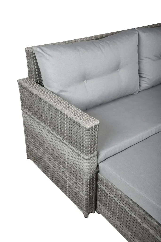 Lounge-Sofa MALTA, Aluminium, Kunststoffgeflecht halbrund 8 mm