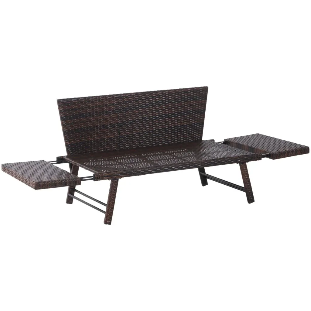 Gartensofa mit klappbaren Armlehnen