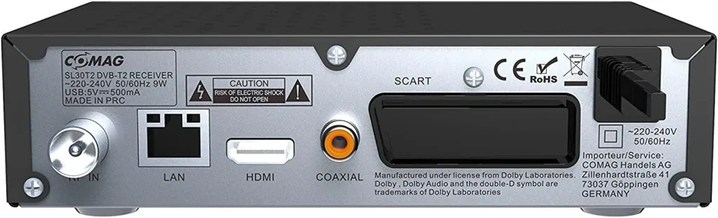 Receiver SL30T2 Terrestrisch FTA DVB-T2, HEVC H.265
