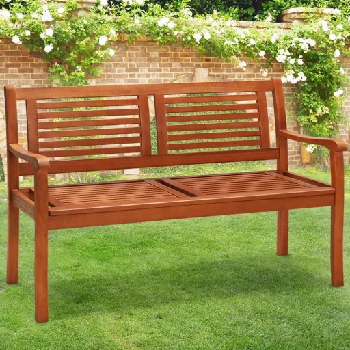 Gartenbank Eukalyptusholz 120x60x90cm FSC-zertifiziert
