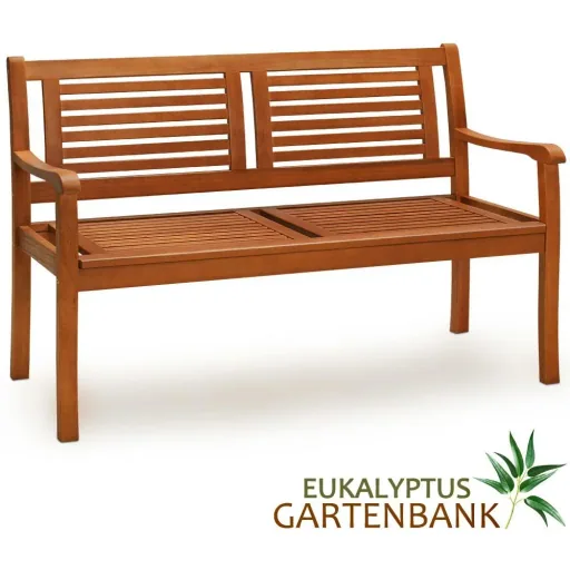 Gartenbank Eukalyptusholz 120x60x90cm FSC-zertifiziert