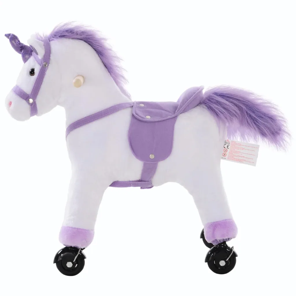 Plüsch-Einhorn auf Rollen