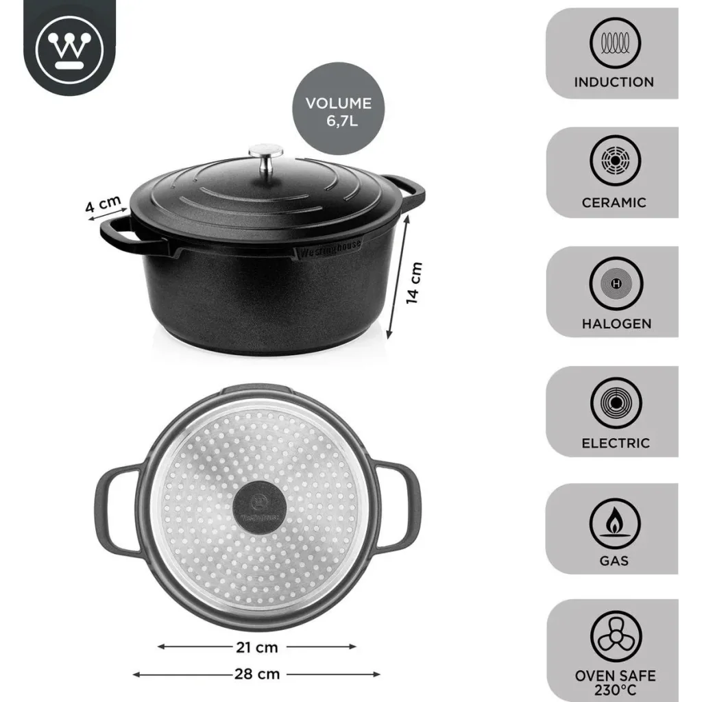 Performance Series Kasserolle - Kochgeschirr - Backofen geeignet - 28 cm - Schwarz