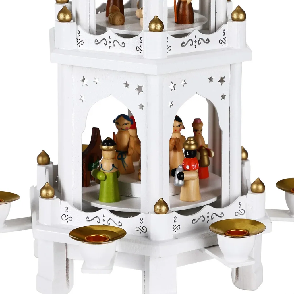 Weihnachtspyramide XL Weiß
