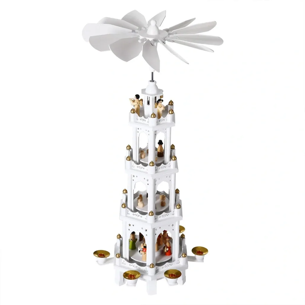 Weihnachtspyramide XL Weiß