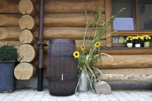 Regentonne "Barrique", 250 l, Farbe dunkelbraun