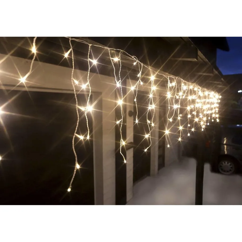 IJspegel verlichting 360 LED's warm wit binnen/buiten 12 meter IP44