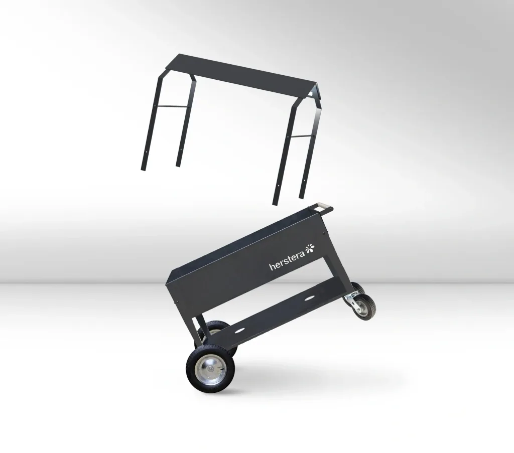 Kräuterfabrik Überdachung Swivel anthrazit, 120x60x93 cm