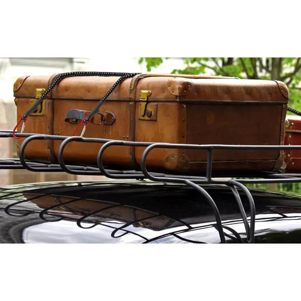 Schnellverschlussbinder mit Karabiner 80cm x 10 mm - 2er Set - 80Cm
