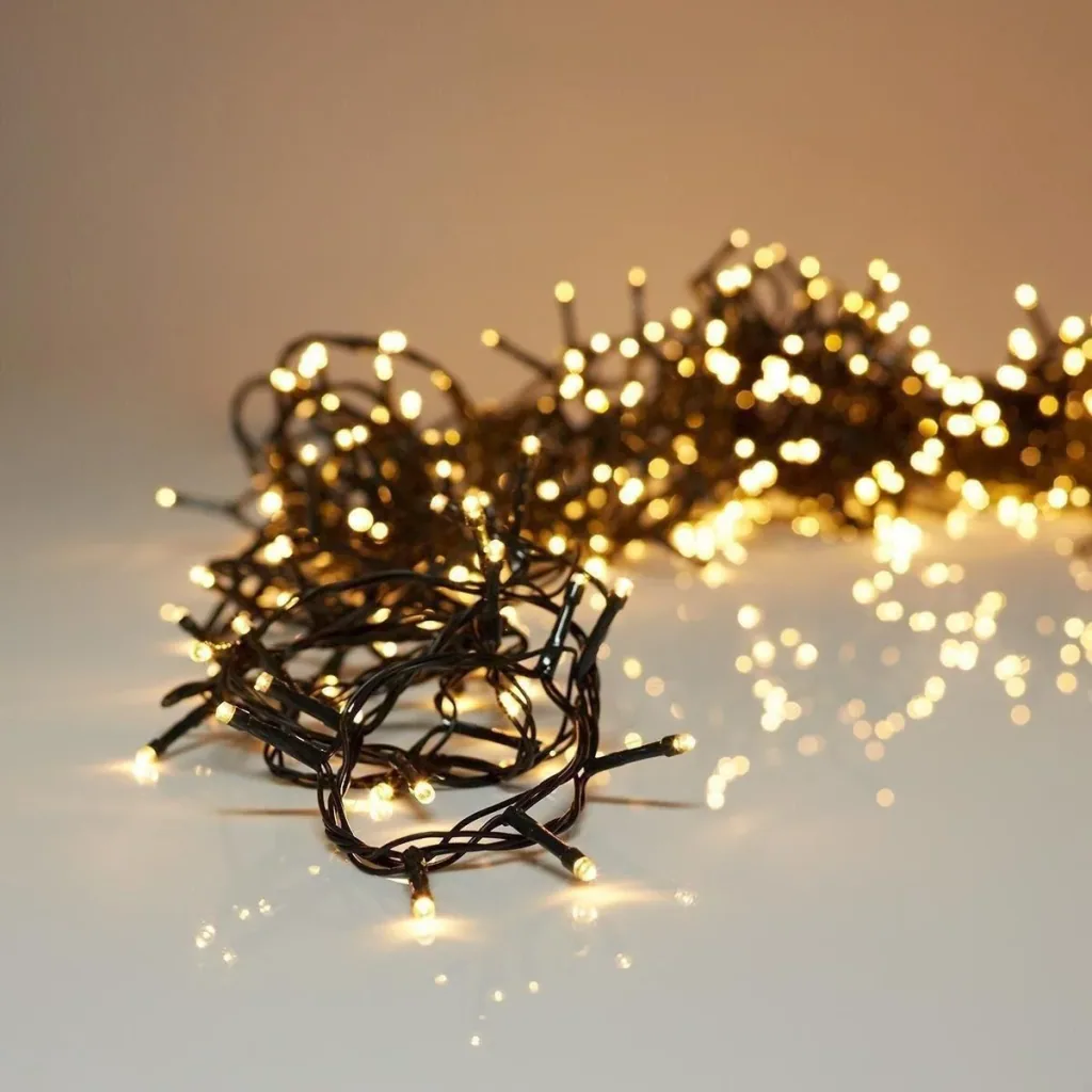 Weihnachtsbeleuchtung Snakelight 1000 LED - 40 Meter - warmweiß - Microcluster