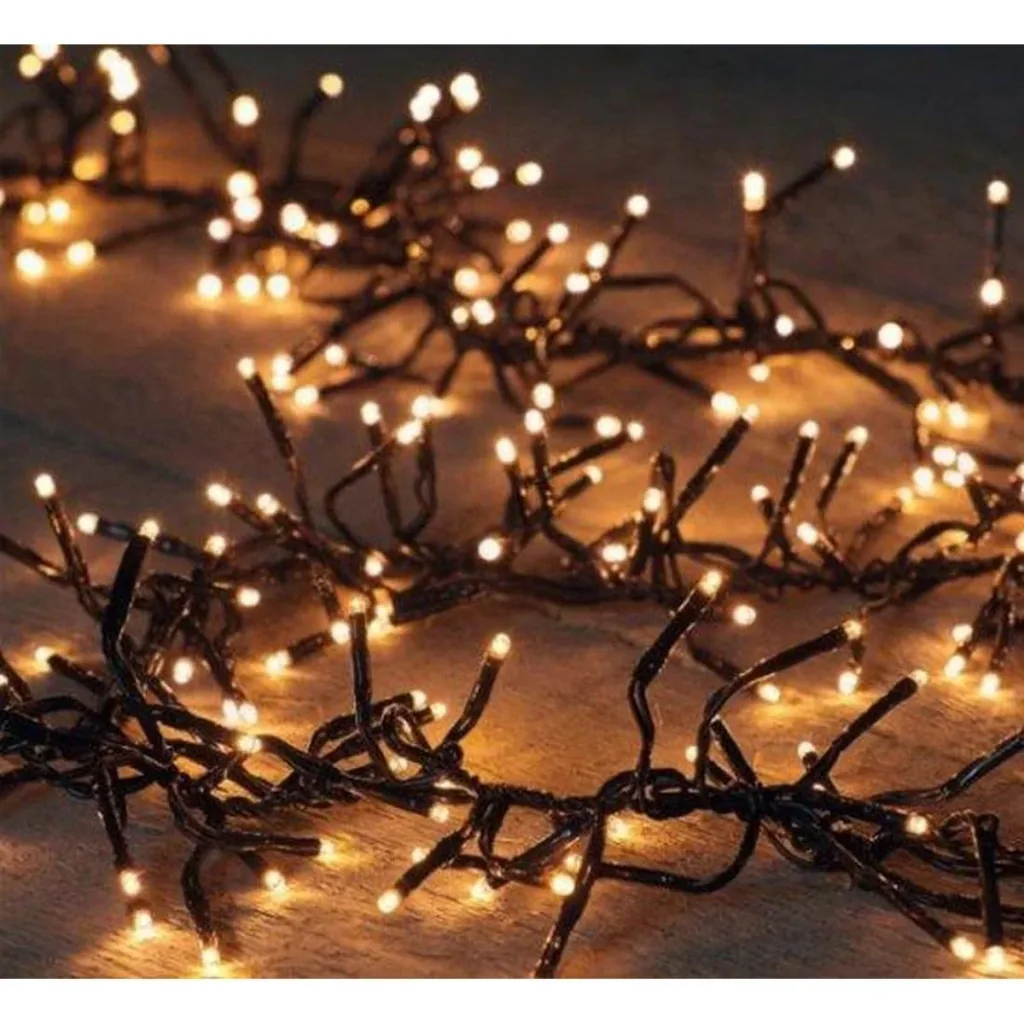 Weihnachtsbeleuchtung Snakelight 1000 LED - 40 Meter - warmweiß - Microcluster