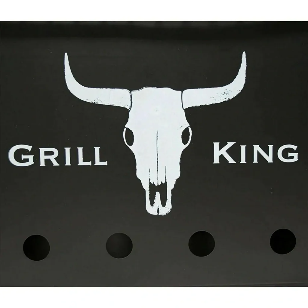 Grill King Holzkohlegrill - Rechteckig - Mattschwarz - 32x20x20 cm